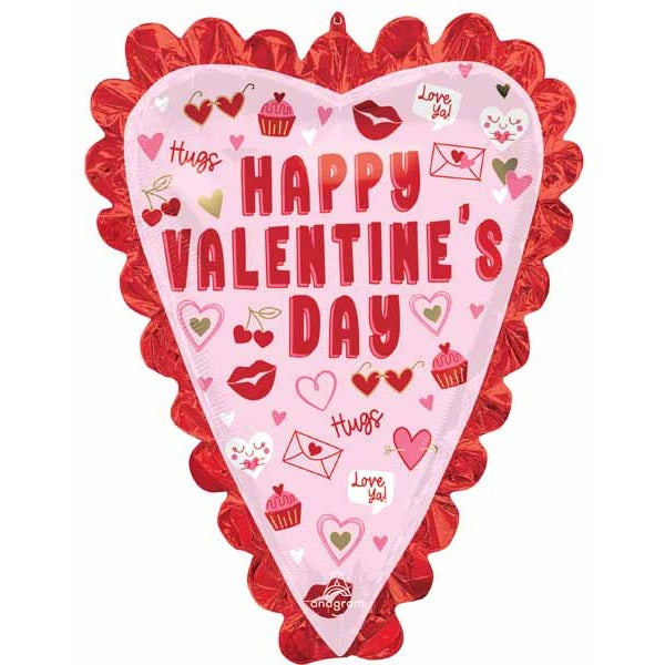 Valentine's Day Vibes 35-Inch Shaped Foil Balloon