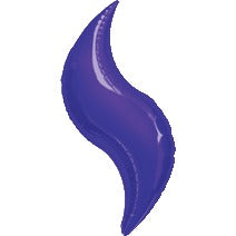 36 Inch Purple Curve Foil Balloon