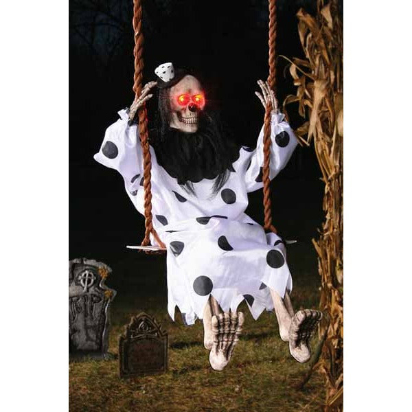 36-Inch Swinging Dead Light-Up Clown Halloween Decoration