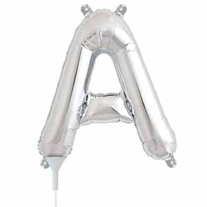 16 Inch Silver Letter A Balloon