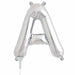 16 Inch Silver Letter A Balloon
