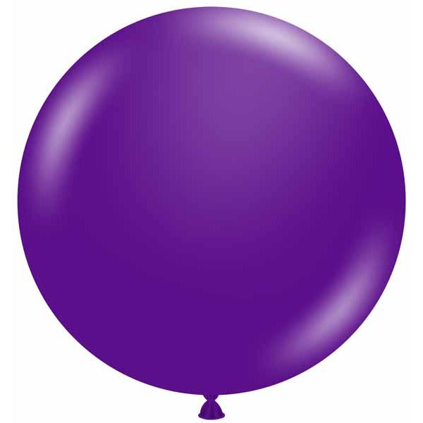 TUFTEX 24-Inch Plum Purple Latex Balloons, 25 Count