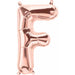 34-Inch Rose Gold Letter F Balloon