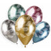 Gemar 13" Shiny Plume Assorted Latex Balloons, 25 Pack
