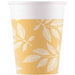 Orange Leaves 9 oz Paper Cups, 8 Pack