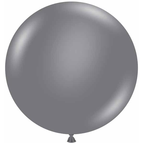 TUFTEX Gray Smoke 24-Inch Latex Balloons, 25 Count