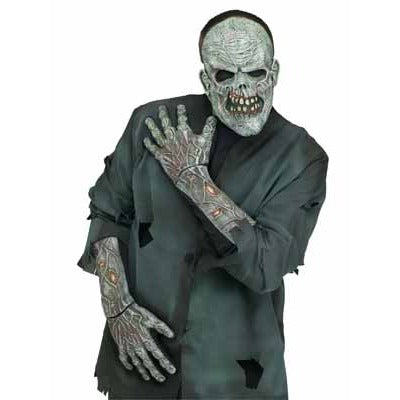 Rotted Zombie 3D Elbow-Length Costume Gloves