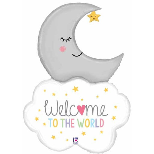 Welcome Baby Moon 42-Inch Foil Balloon