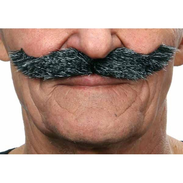 Salt and Pepper Costume Moustache, 13.5 x 3 cm