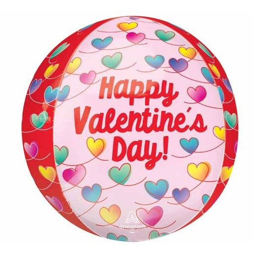 Happy Valentine's Day Infinite Knots 16-Inch Orbz Foil Balloon
