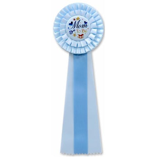 Mom to Be Blue Deluxe Rosette