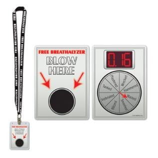 Sobriety Check Double-Sided Party Pass