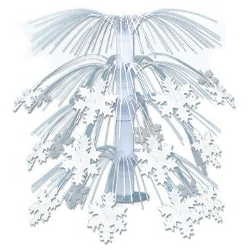 18-Inch Snowflake Cascade Centerpiece