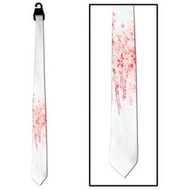 Full-Size Blood Spatter Halloween Tie