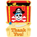 Pirate Party Thank You Cards, 8 Pack