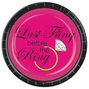 Last Fling Bachelorette Party Plates