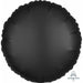 Onyx Black Satin Luxe Round Foil Balloon, 18 Inch
