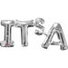 Silver IT'S A Block Phrase Foil Balloon, 20 Inch