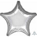 Jumbo Silver Star Foil Balloon, 28 Inch
