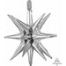Silver Magic Star Foil Balloon, 20 Inch