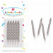 Silver Spiral Birthday Candles with Holders, 10 Pack