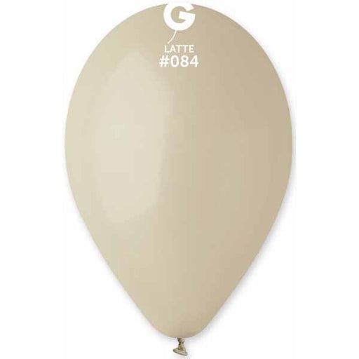 Gemar 12-Inch Latte #084 Latex Balloons, 50 Count