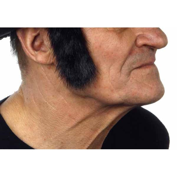 Black Costume Sideburns, 4 cm x 10 cm