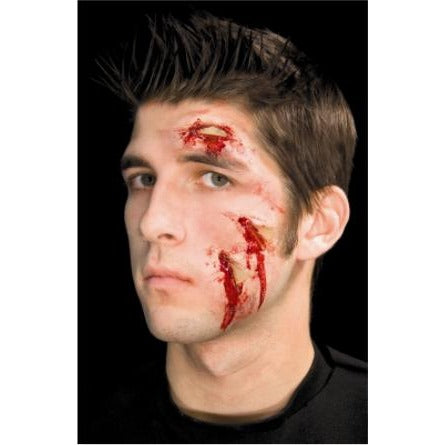 Woochie Glass Attack Small Latex Prosthetic Wounds, 3 Pieces