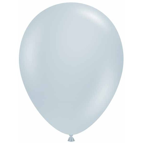 TUFTEX 11-Inch Fog Gray Latex Balloons, 100 Count
