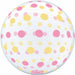 Prima Pink & Gold Dots 20-Inch Sphere Balloon