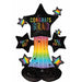 Cosmic Future Grad 36" Jr AirLoonz Foil Balloon