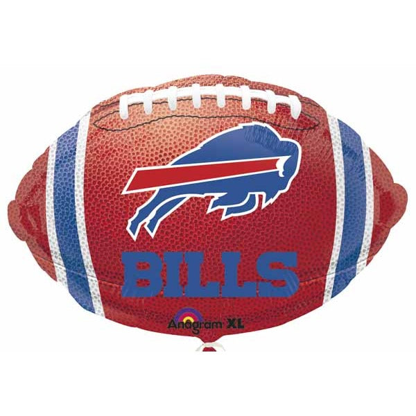 Buffalo Bills Football-Shaped Foil Balloon, 18 in