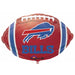 Buffalo Bills Football-Shaped Foil Balloon, 18 in
