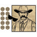 Pin the Badge on the Sheriff Western Party Game
