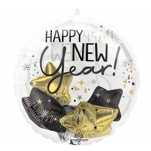 Bubbly New Year Insider Foil Balloon