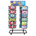 96 Peg Dual Spinner Floor Display Rack, Black