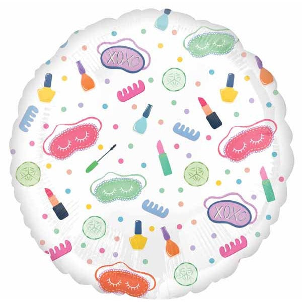 Spa Party Designs 18-Inch Round Foil Balloon