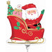 Starry Night Santa Mini Shape Foil Balloon