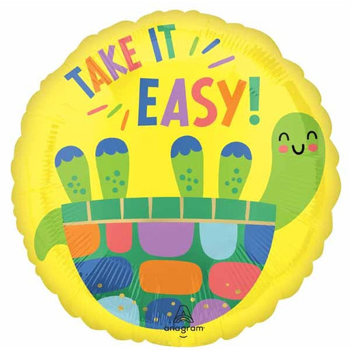 Turtle Get Well 18-Inch Round Foil Balloon