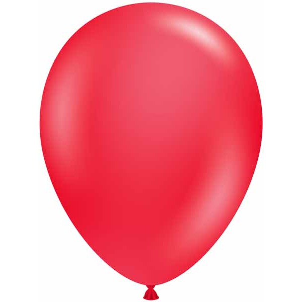 TUFTEX 11" Standard Red Latex Balloons, 100 Pack