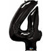 34-Inch Black Number 4 Balloon
