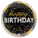 Metallic Birthday Party 9" Round Foil Balloon