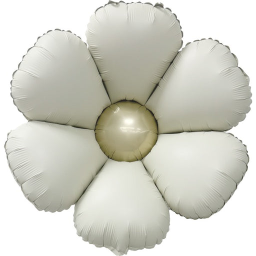 DecoChamp 16-Inch Flower Foil Balloons in Latte/Champagne, 4-Pack