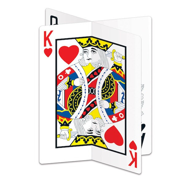 3D Playing Card Centerpiece, 1 Count