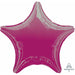 19-Inch Fuchsia Star Foil Balloon