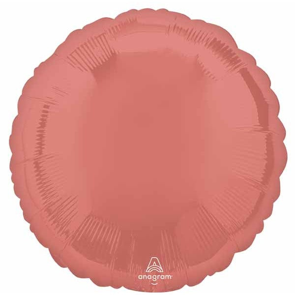 Coral 18-Inch Round Foil Balloon