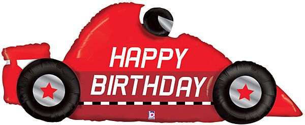 56" Race Car Birthday Balloon (1/Pk)