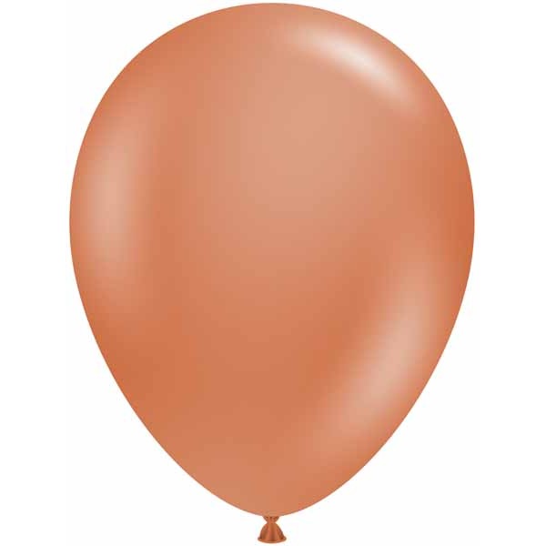 TUFTEX 11-Inch Burnt Orange Latex Balloons, 100 Count