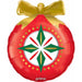Prima Christmas Ornament Foil Balloon, 22 Inch