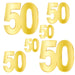 "50" Foil Birthday Cutouts